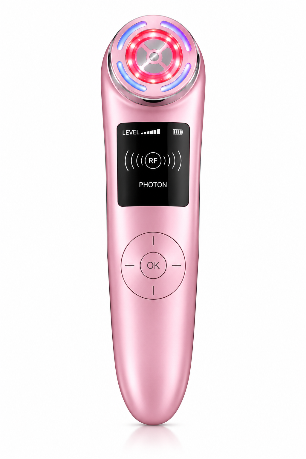 Dispositivo Inteligente DKF-NANOSKIN PINK | Radiofrecuencia, Fototerapia e Iones con App