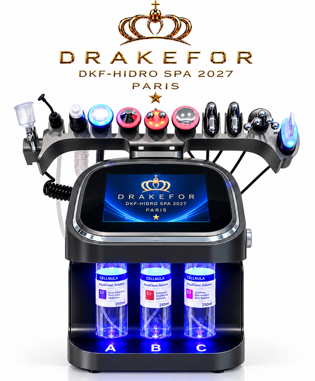 Hidrodermoabrasión Profesional DKF-Hidro Facial Spa 2027