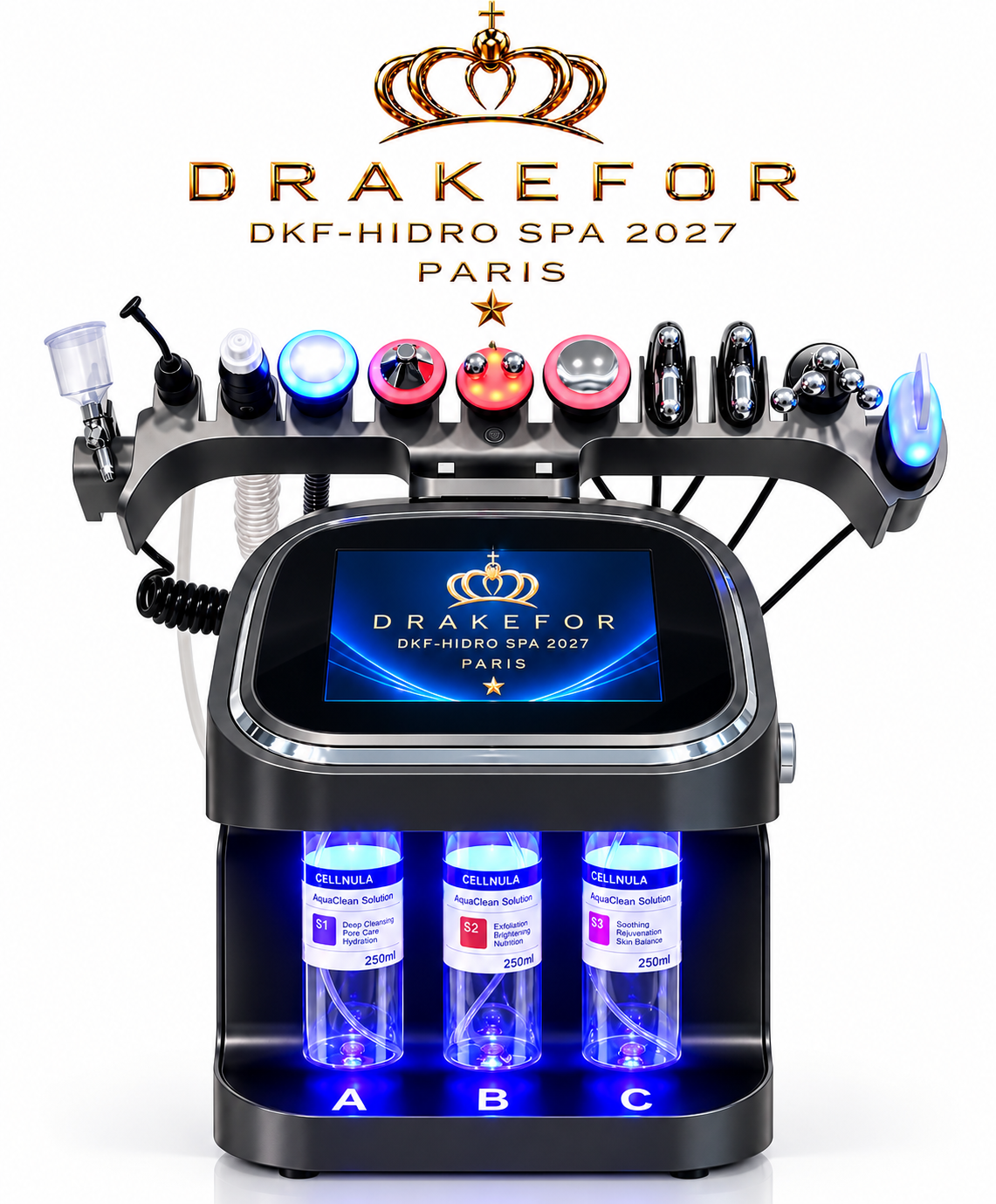 Hidrodermoabrasión Profesional DKF-Hidro Facial Spa 2027