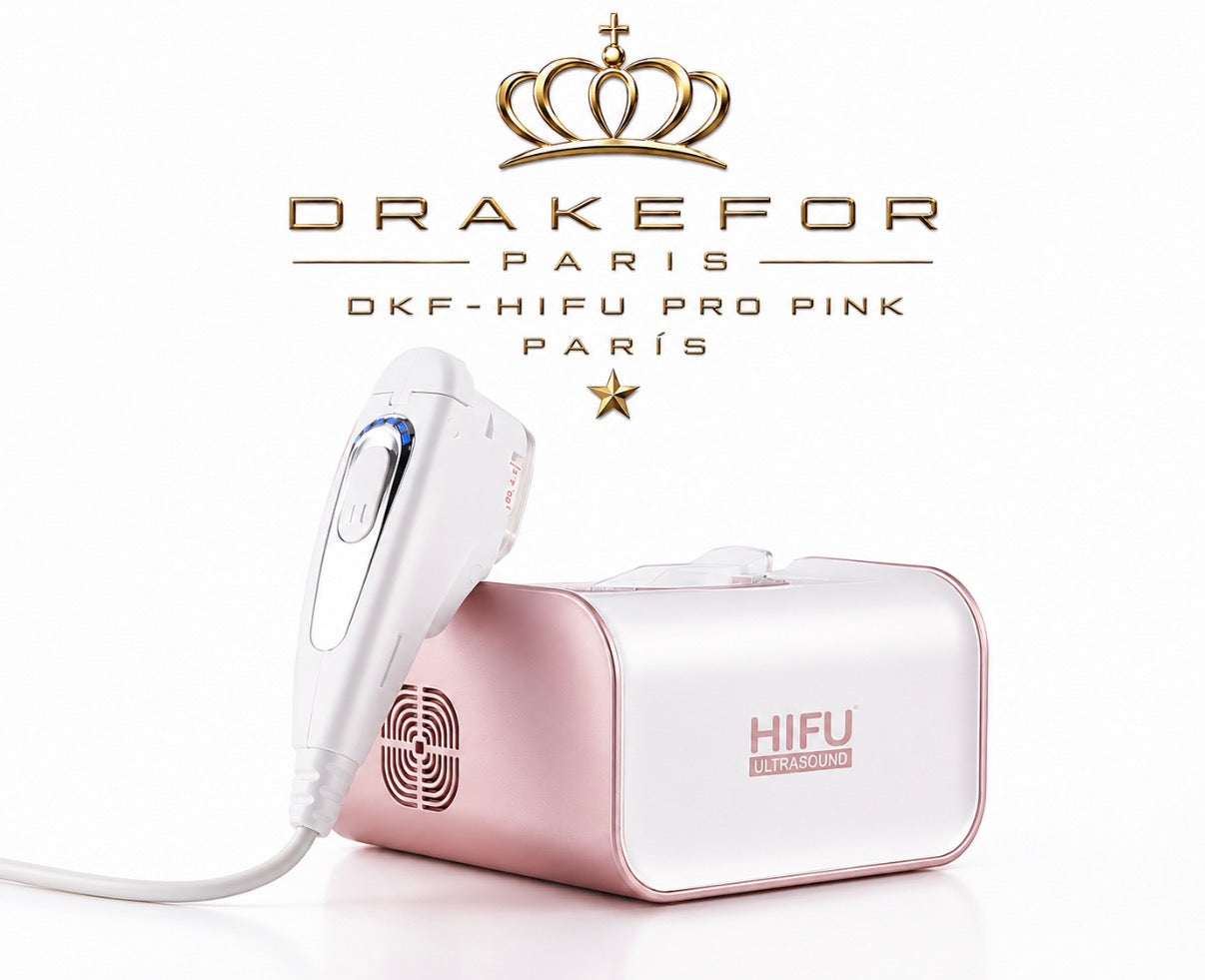 Máquina Profesional de Rejuvenecimiento Facial HIFU Drakefor DKF-HIFU SEMI PRO PINK