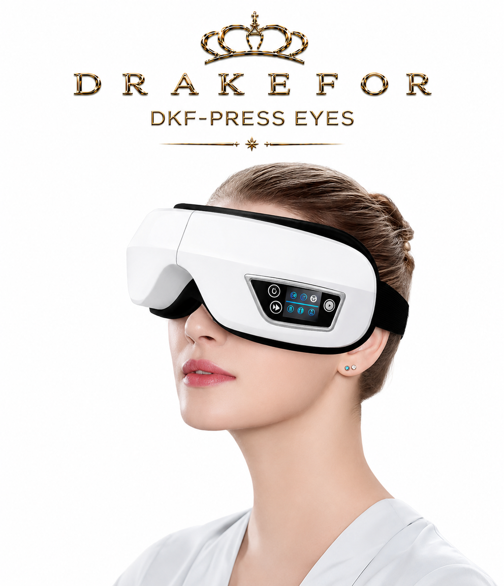 DKF-MASK PRESS IA relaxation glasses for facial-eye pressotherapy, Bluetooth music and Drakefor heat