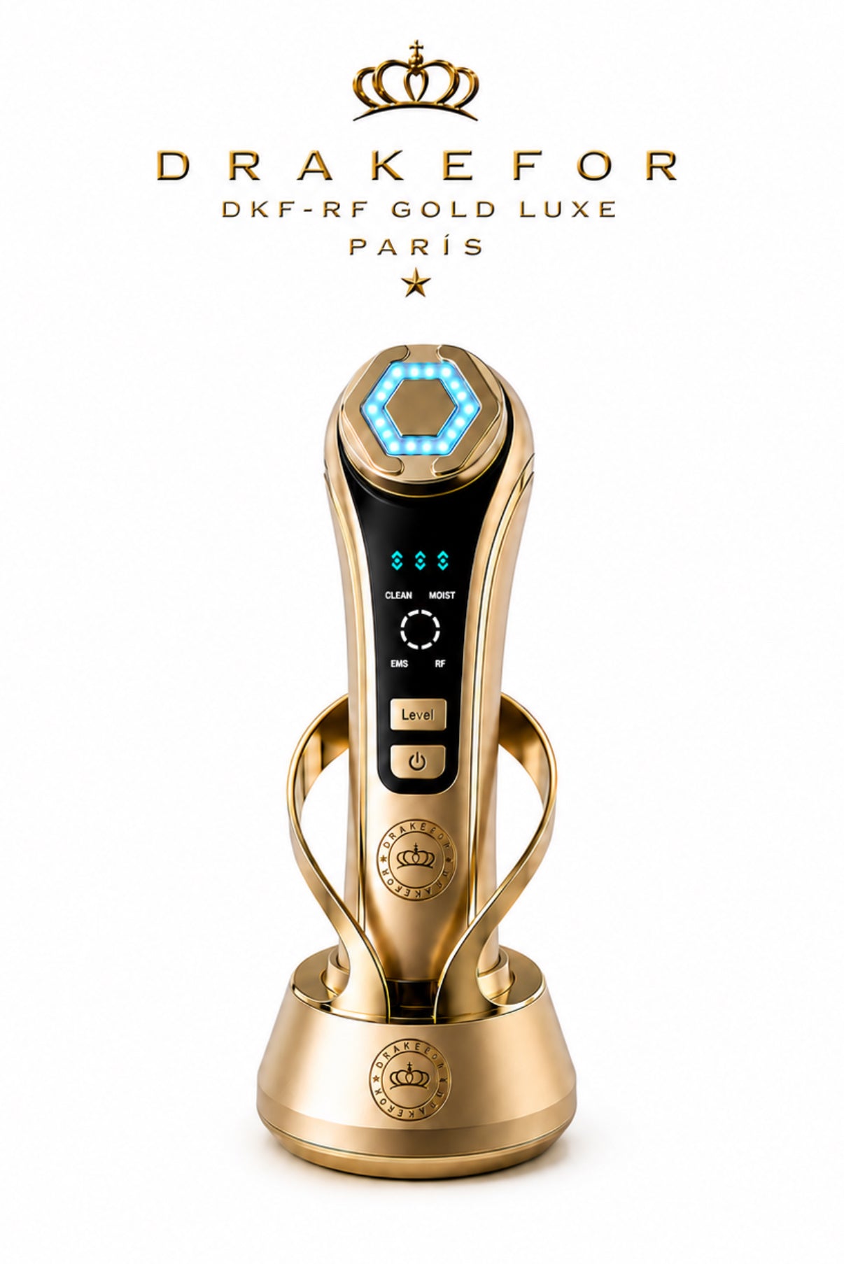 Dispositivo de Radiofrecuencia de Lujo DKF RF Luxe Gold | Lifting Facial y Antiedad