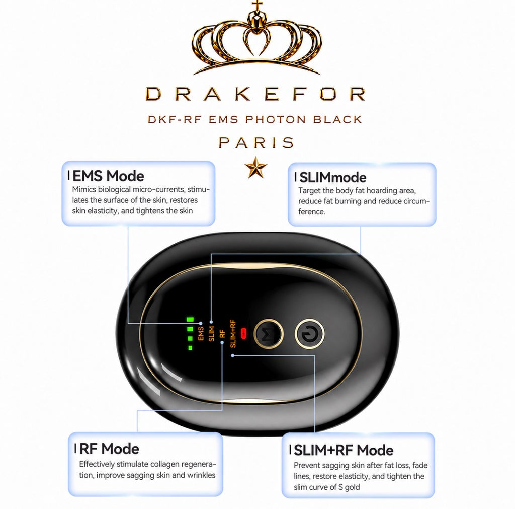 Dispositivo de modelado y reductor de grasa DKF-RF EMS Photon Black Paris
