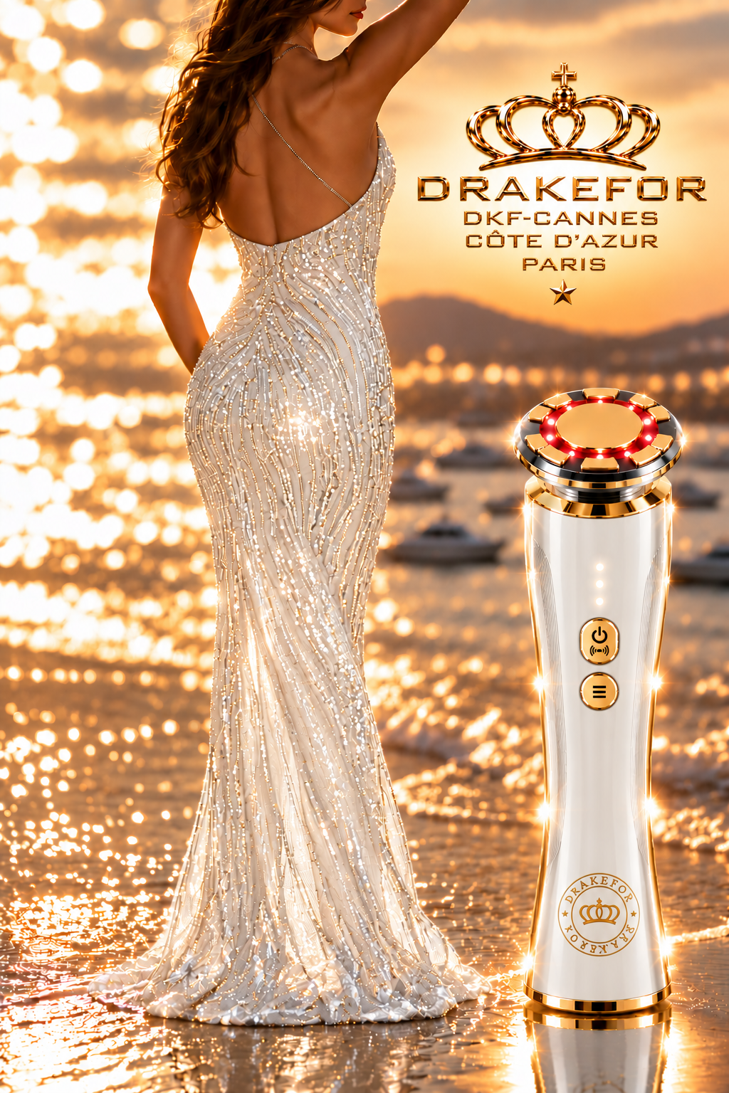 Dispositivo Facial de Microcorrientes con Cabezal 3D Drakefor Cannes Côte d’Azur