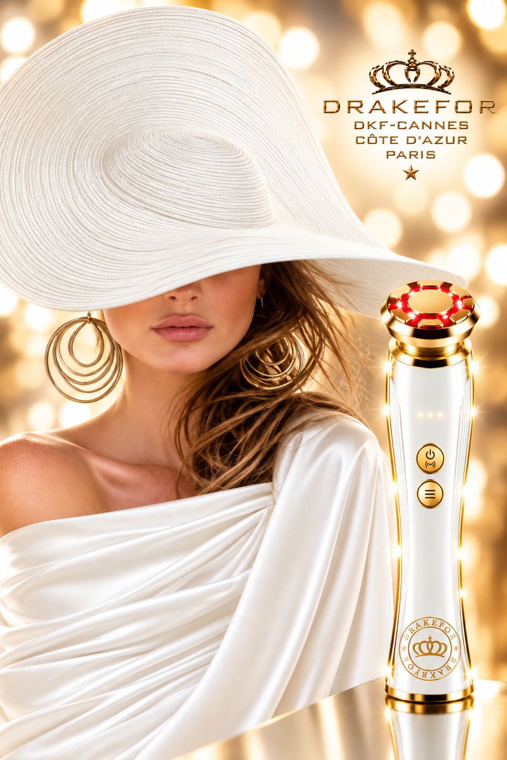 Dispositivo Facial de Microcorrientes con Cabezal 3D Drakefor Cannes Côte d’Azur