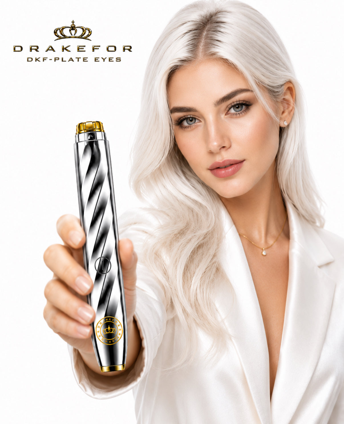 Dispositivo Contorno de Ojos RF + Microcorriente + Luz Roja Drakefor DKF-PLATE EYES DELUXE SHAK