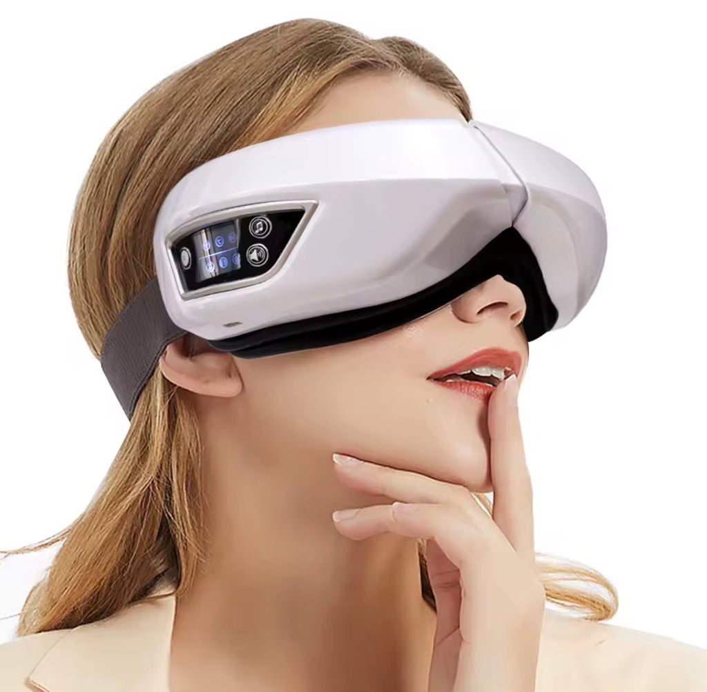 DKF-MASK PRESS IA relaxation glasses for facial-eye pressotherapy, Bluetooth music and Drakefor heat
