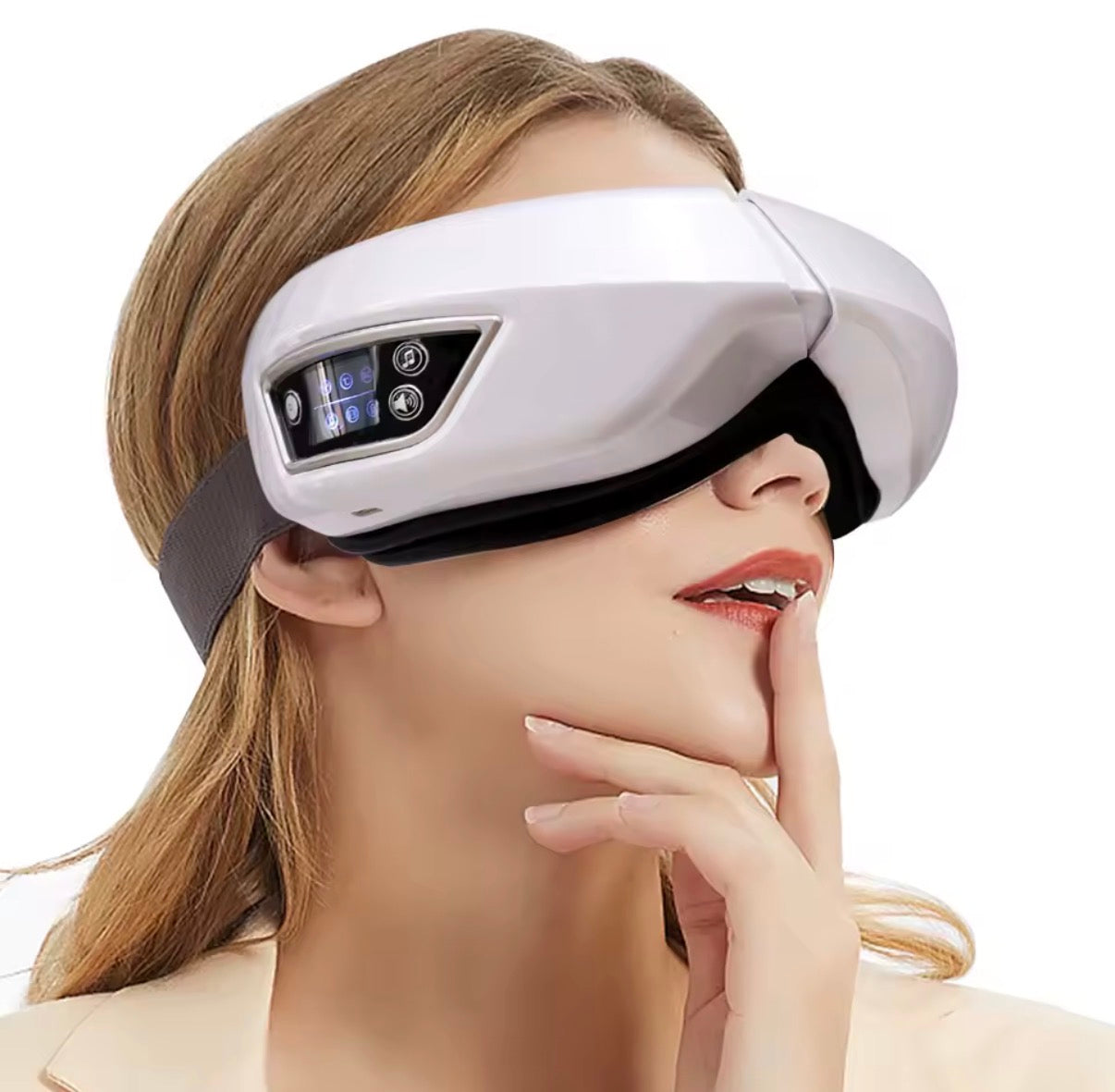 DKF-MASK PRESS IA relaxation glasses for facial-eye pressotherapy, Bluetooth music and Drakefor heat