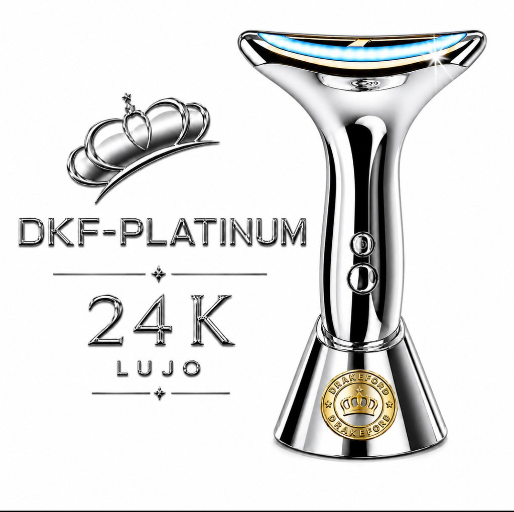 Dispositivo DKF Star Platinum Drakefor | EMS, RF, Iones y Fototerapia para Cuello y Cara