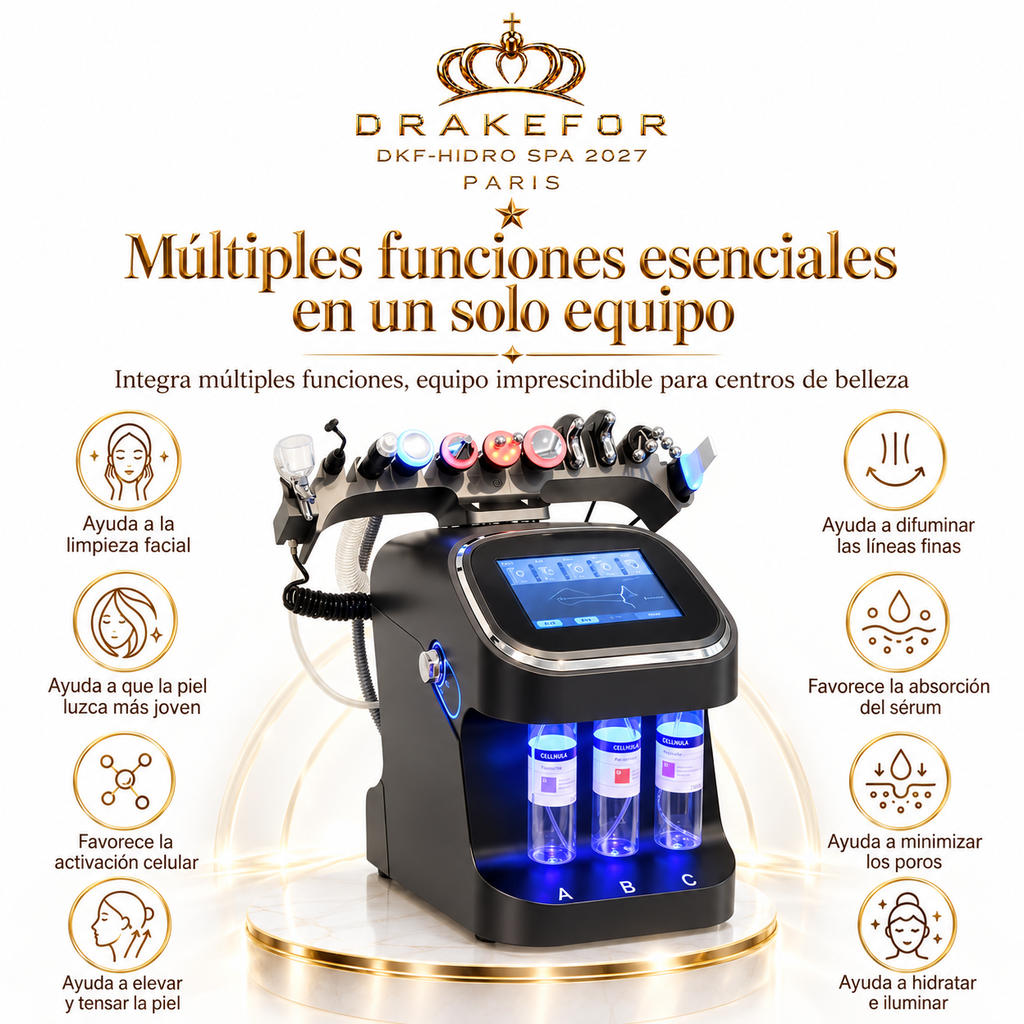 Hidrodermoabrasión Profesional DKF-Hidro Facial Spa 2027