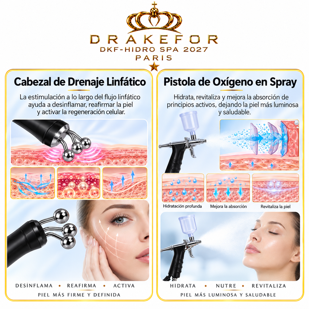 Hidrodermoabrasión Profesional DKF-Hidro Facial Spa 2027