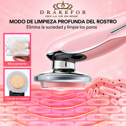 Dispositivo de belleza , limpieza ,lifting Facial y SPA EMS 7 en 1 DKF- LA VIE EN ROSE
