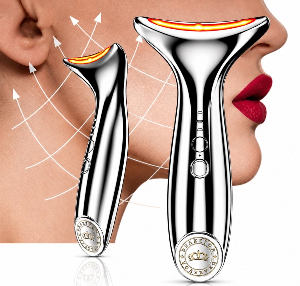 Dispositivo DKF Star Platinum Drakefor | EMS, RF, Iones y Fototerapia para Cuello y Cara
