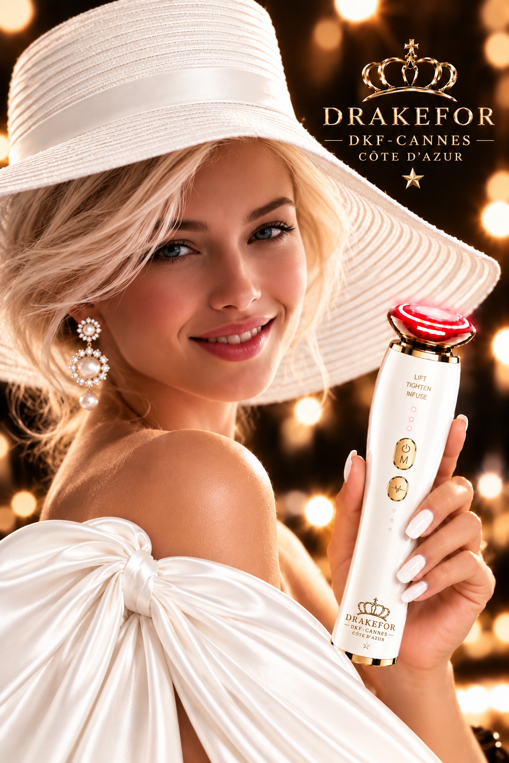 Dispositivo Facial de Microcorrientes con Cabezal 3D Drakefor Cannes Côte d’Azur