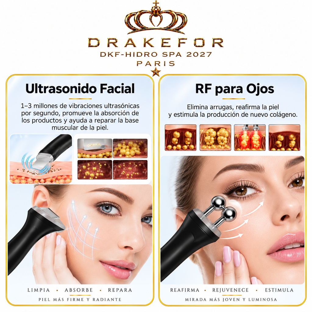 Hidrodermoabrasión Profesional DKF-Hidro Facial Spa 2027