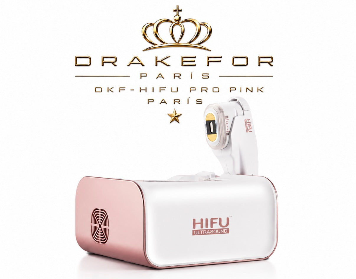 Máquina Profesional de Rejuvenecimiento Facial HIFU Drakefor DKF-HIFU SEMI PRO PINK