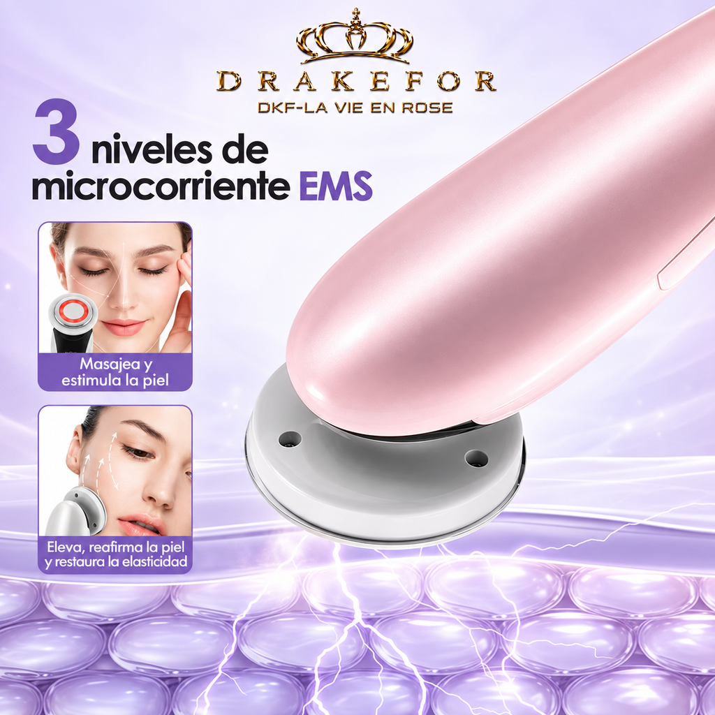 Dispositivo de belleza , limpieza ,lifting Facial y SPA EMS 7 en 1 DKF- LA VIE EN ROSE