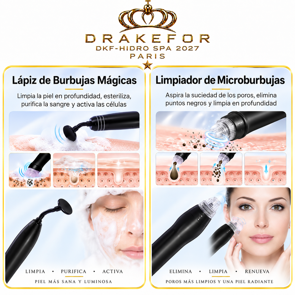 Hidrodermoabrasión Profesional DKF-Hidro Facial Spa 2027