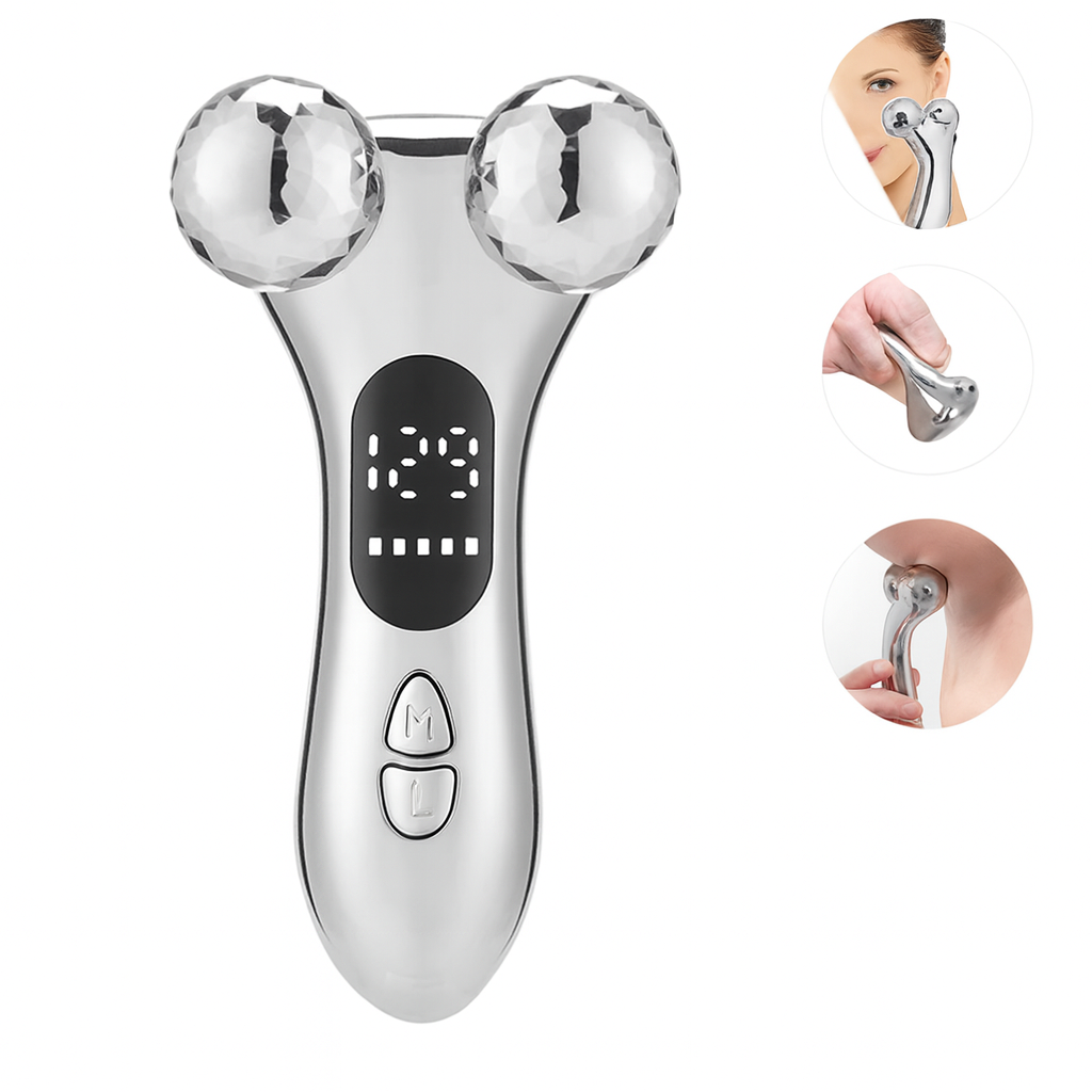Instrumento de Belleza Facial de Microcorriente Eléctrico con Pantalla LED DKF-STAR SILVER GOLF Drakefor
