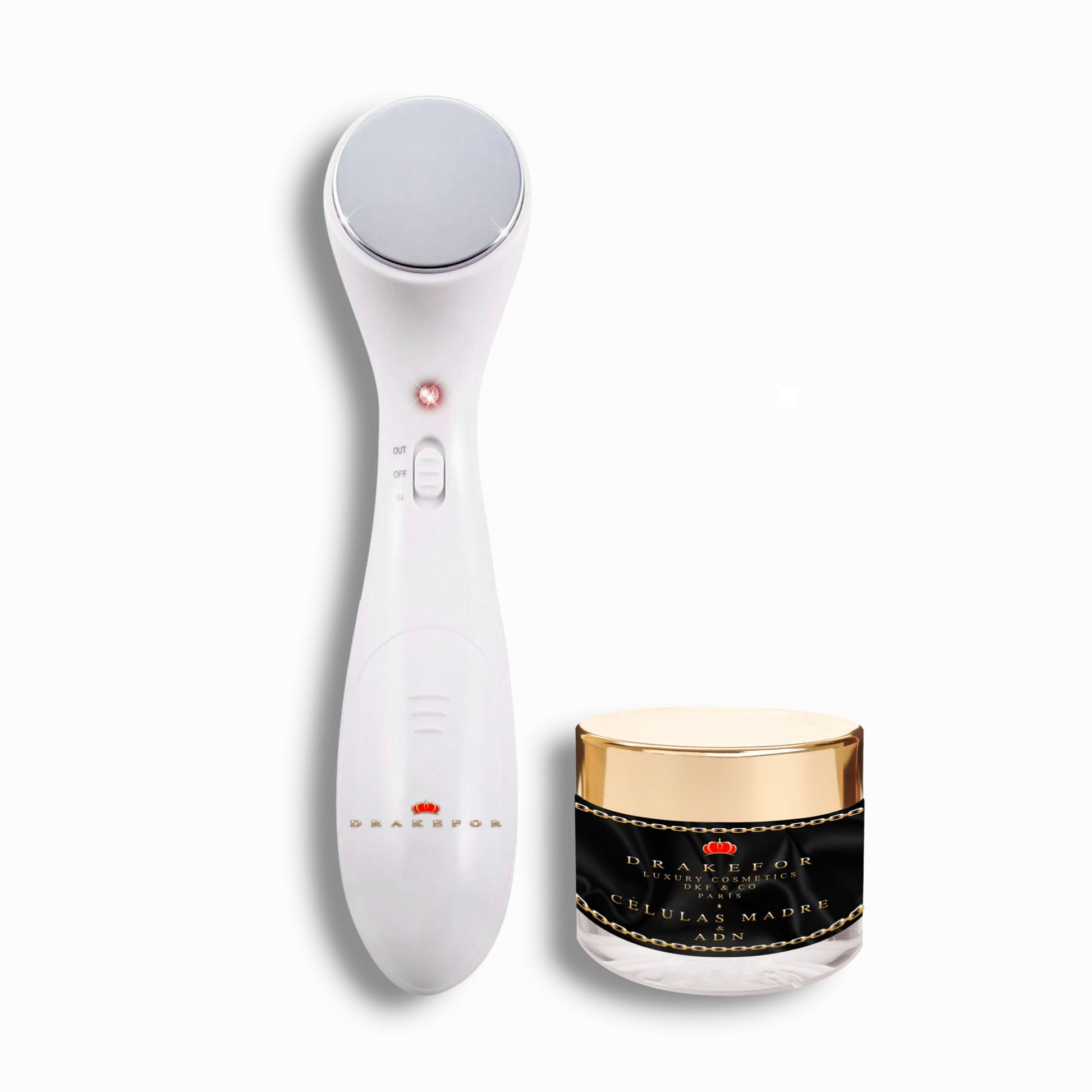 Lote de masajeador facial DKF-408 y Serum  colágeno anti-edad Drakefor