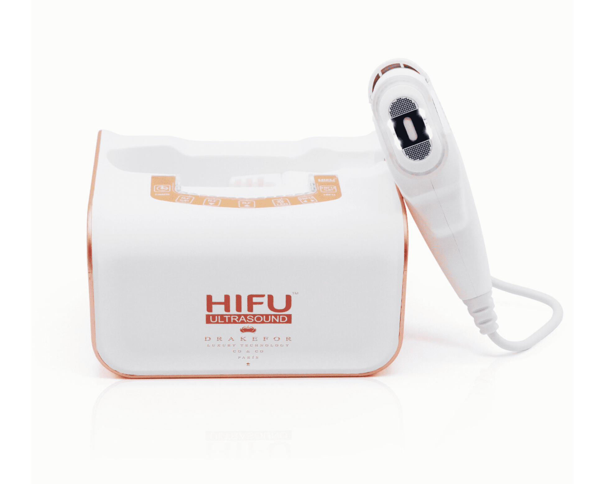 Dispositivo HIFU Drakefor Semi Pro White Pink Rejuvenecedor extraordinario