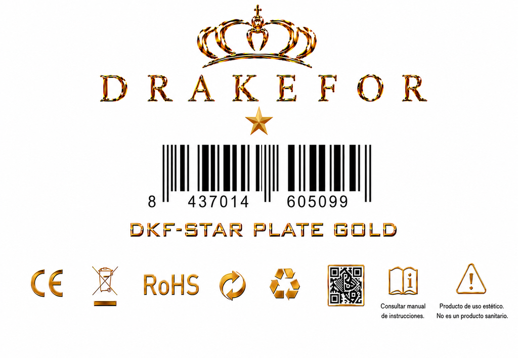 Dispositivo Belleza 7 en 1 DKF Star Plate Luxe | RF, EMS, Iones y Fototerapia Facial