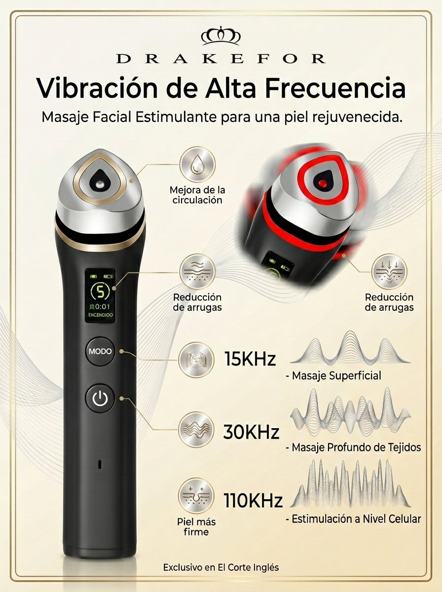 Dispositivo de terapia facial y de cuello DKF- SHAK NOIRE
