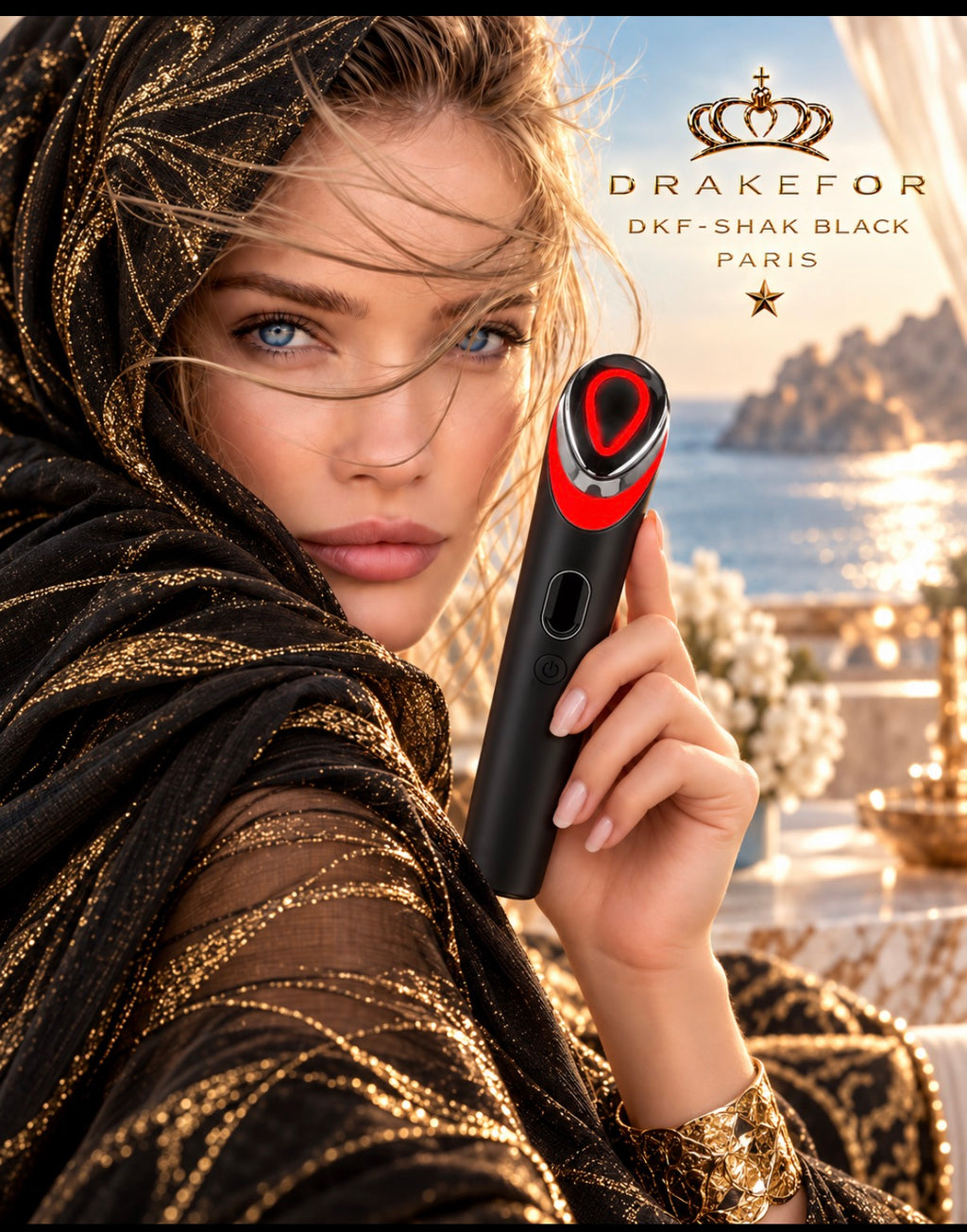 Dispositivo de terapia facial y de cuello DKF- SHAK NOIRE