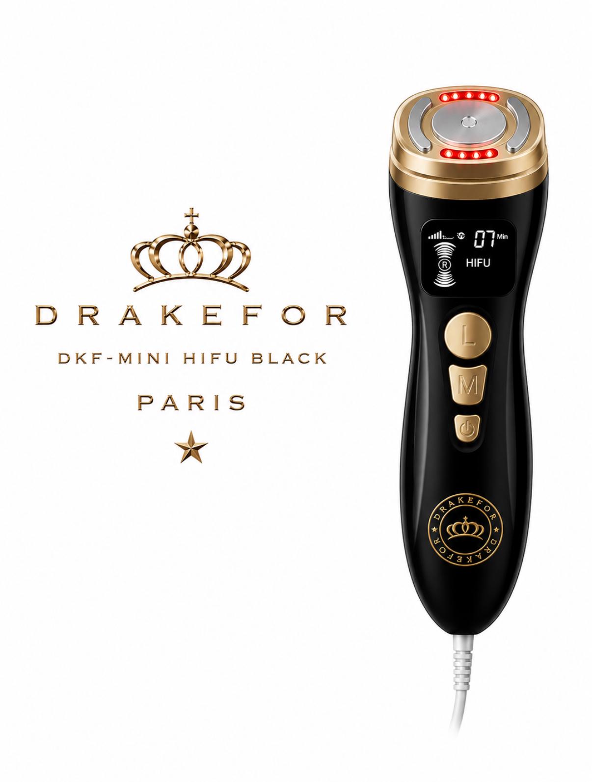Ultrasonidos Drakefor DKF-MINI HIFU RF LIGHT TERAPY HOME  BLACK EDITION