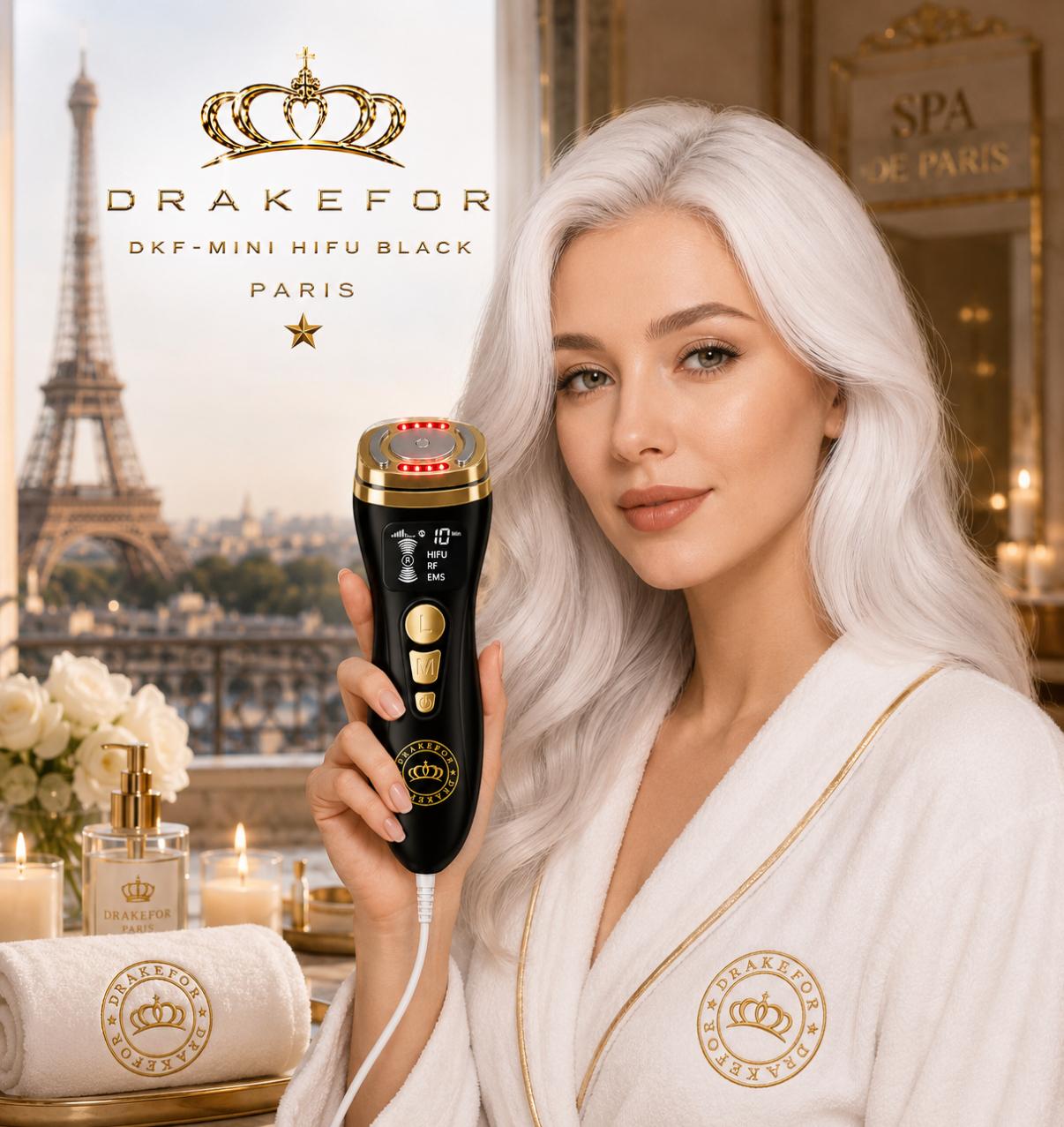Ultrasonidos Drakefor DKF-MINI HIFU RF LIGHT TERAPY HOME  BLACK EDITION