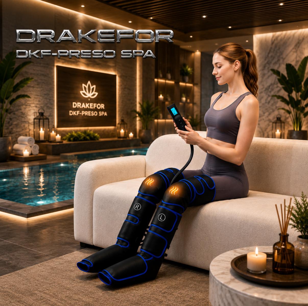 Presoterapia de piernas y calor en rodillas. DKF-PRESOTERAPIA SPA LUJO