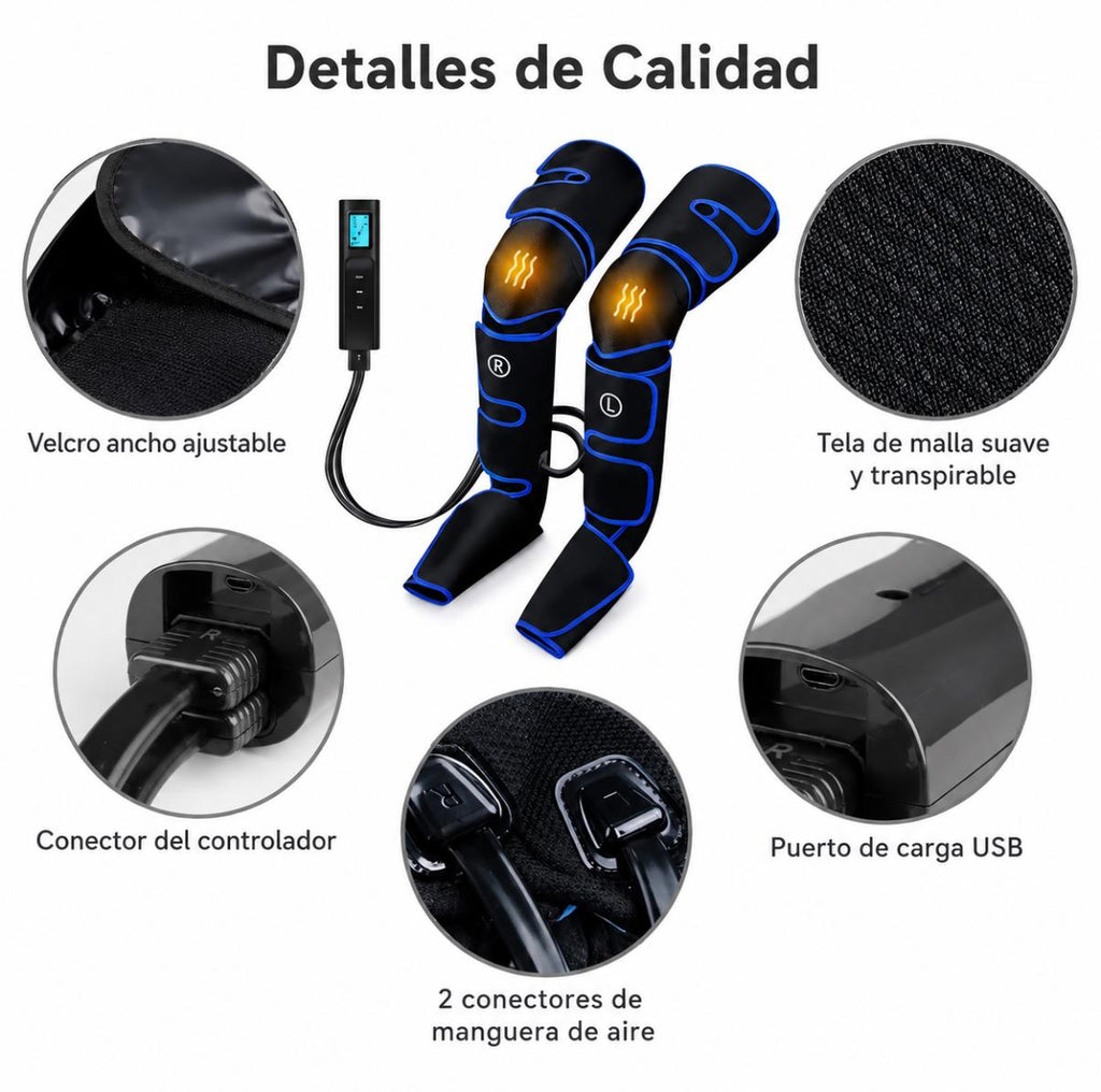 Presoterapia de piernas y calor en rodillas. DKF-PRESOTERAPIA SPA LUJO