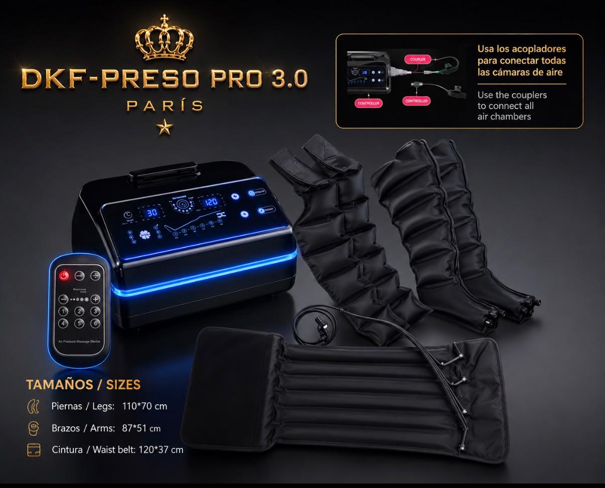 Professional pressotherapy device DKF-PRESSOTERAPIA PRO 3.0 with Drakefor remote control