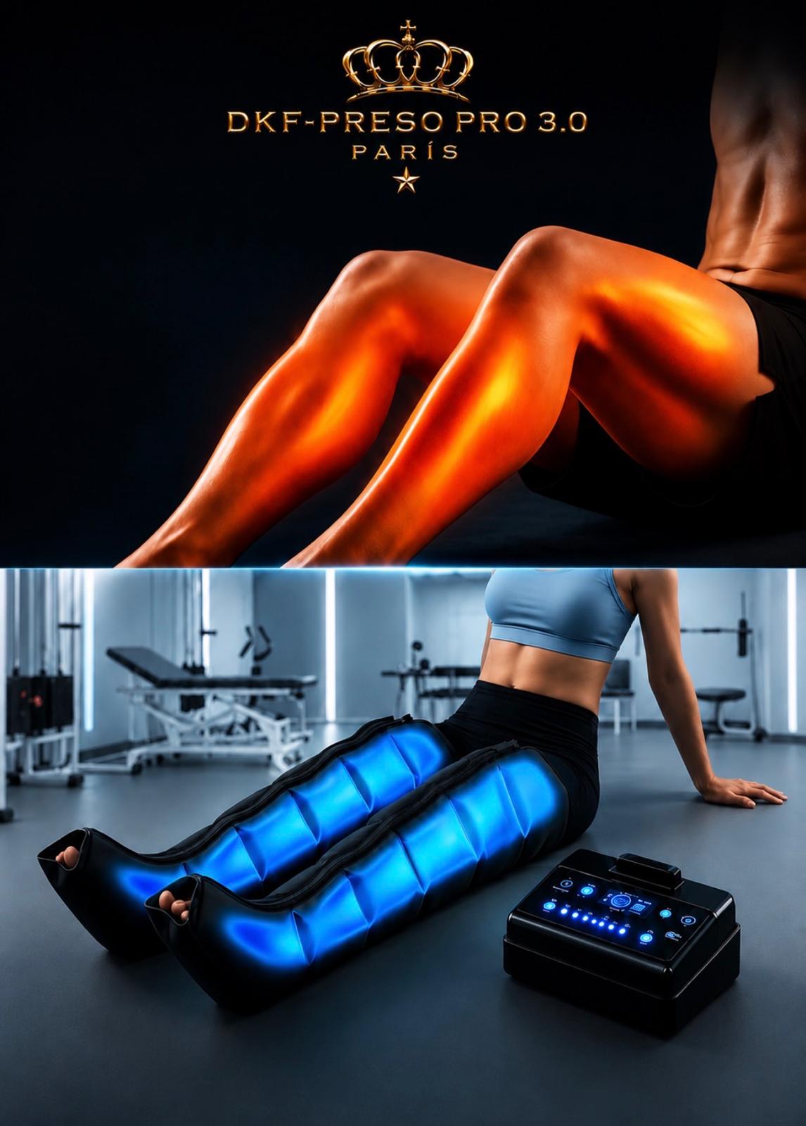 Professional pressotherapy device DKF-PRESSOTERAPIA PRO 3.0 with Drakefor remote control