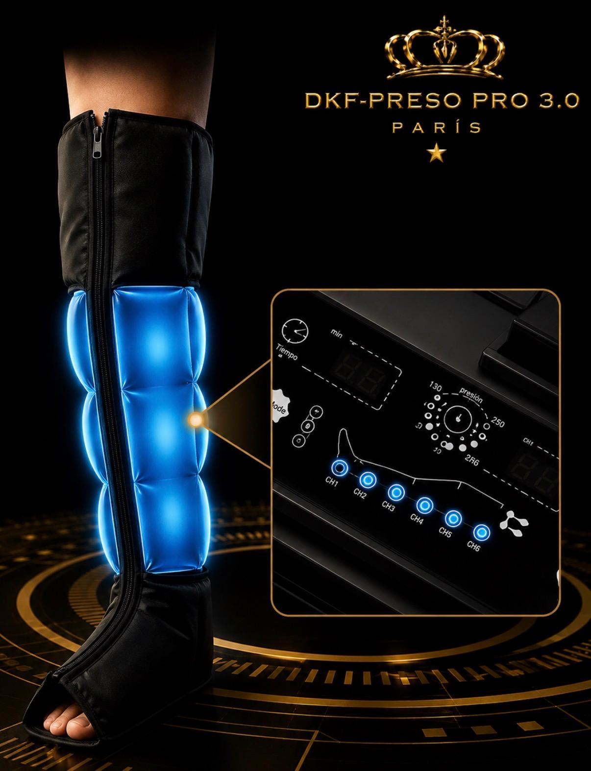 Professional pressotherapy device DKF-PRESSOTERAPIA PRO 3.0 with Drakefor remote control