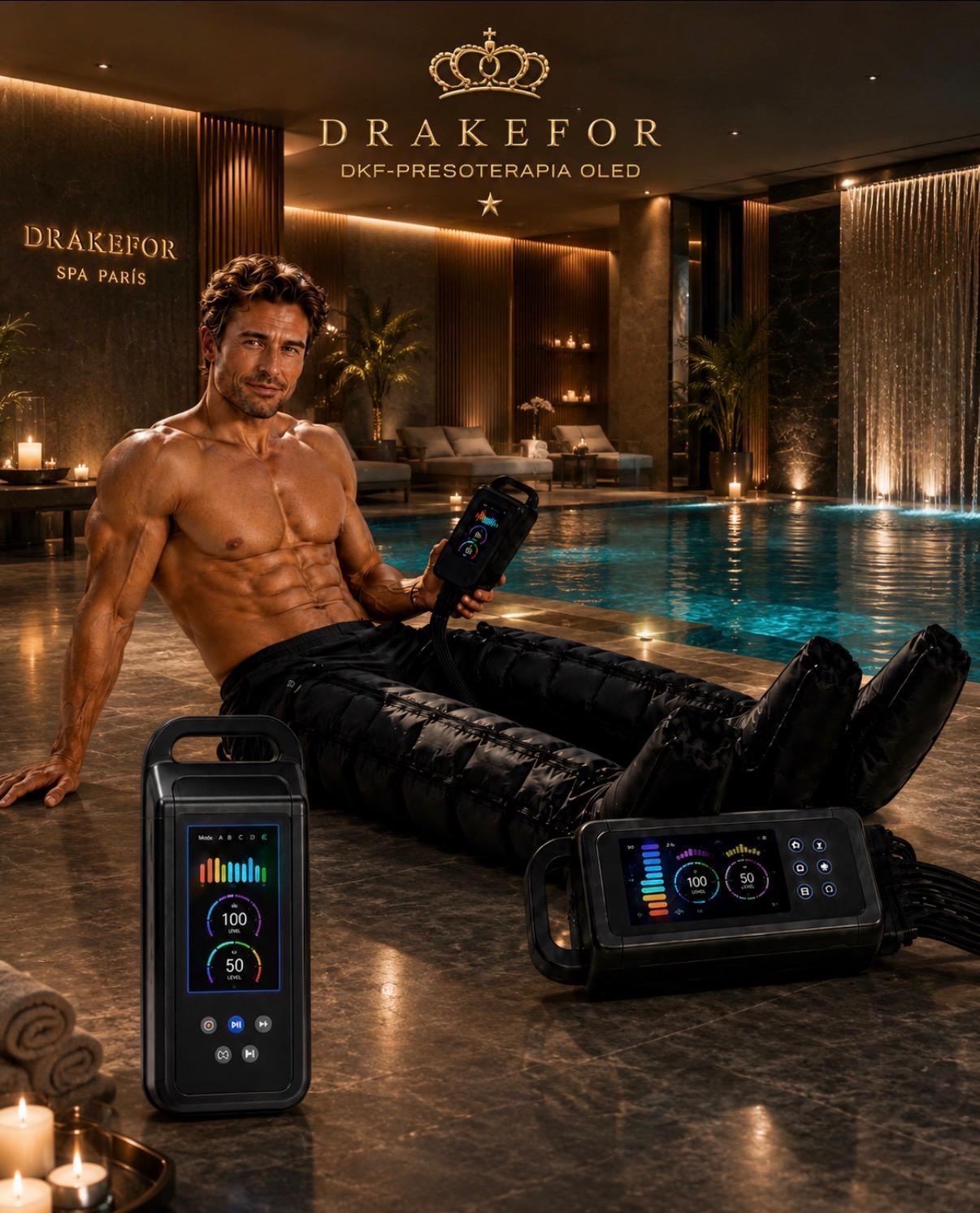 Presoterapia profesional de masaje con compresión de aire con pantalla OLED  DKF-PRESOTERAPIA OLED