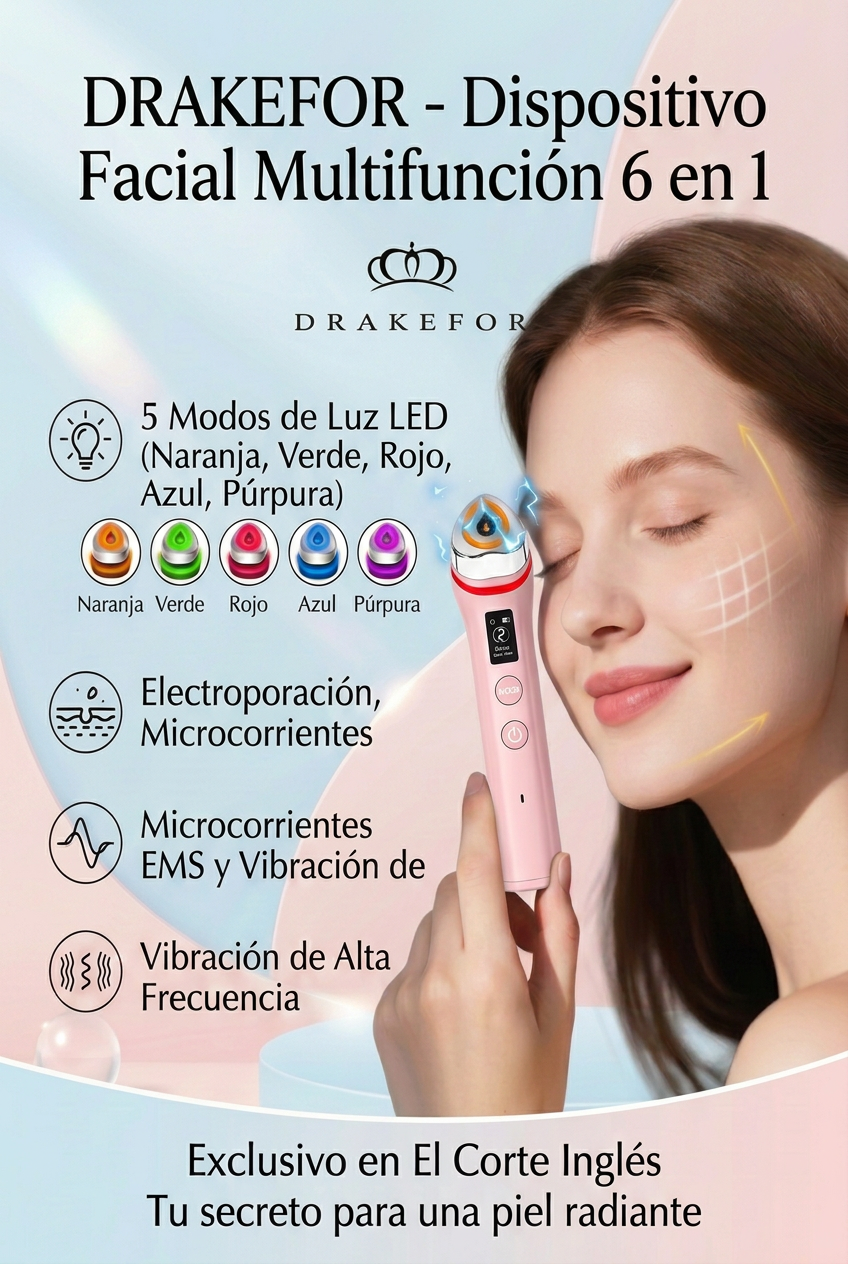 Ficha de uso facial del dispositivo Drakefor Shak Rose en rosa