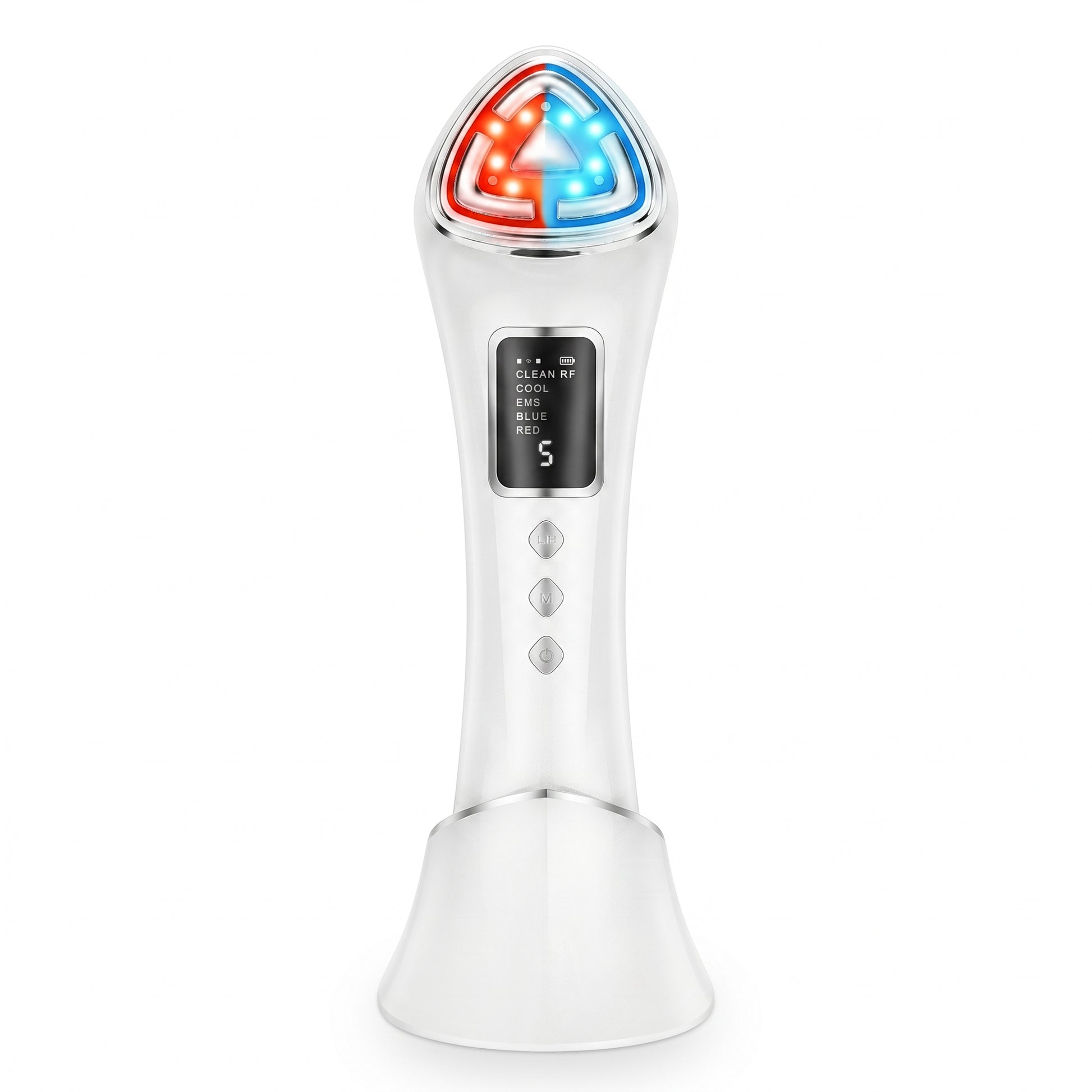 Dispositivo Facial Profesional 5D RF EMS LED - Tecnología Antiedad Premium Drakefor DKF-STAR WHITE