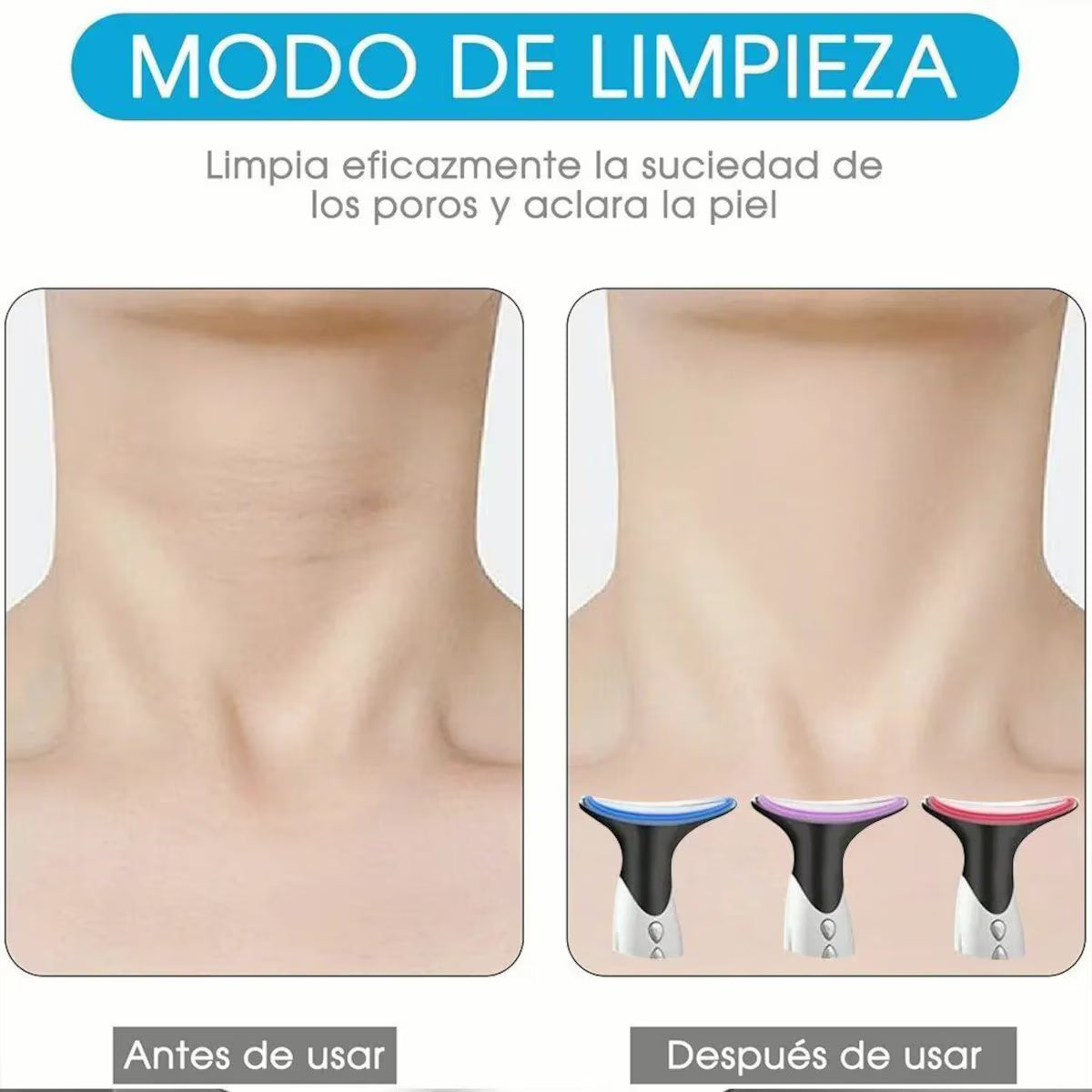 Lote Dispositivo estético efecto lifting de cuello Drakefor DKF-QLINIQ B  3 pz