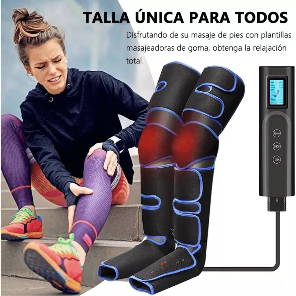 Presoterapia de piernas y calor en rodillas. DKF-PRESOTERAPIA SPA LUJO
